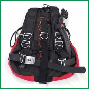 *Hollis/ Hori sSMS75 BCD jacket / Harness S/M/ man woman both for / black × red / heavy tools and materials / diving supplies &0000003627