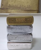 ★Zippo/ジッポー オイルライター 4点セット/シルバー/ゴールド/1986・2000・2008・2013年/喫煙具/一部ジャンク品&1768800022_画像6