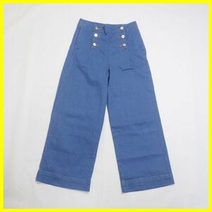 ★組曲/クミキョク AQUATICDENIM マリンパンツ 2/レディースL相当/ブルー/コットン他/ストレッチ/デニム/ジーンズ&1724600021