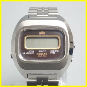 *ORIENT/ Orient H641118-40 digital wristwatch / quartz / stainless steel case & band / tag attaching / flat battery &1906800271