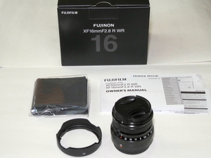 ■ FUJIFILM フジフイルム XF 16mm F2.8 R WR ブラック 箱含む付属品あり ワンオーナー品 ■