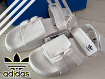 ◆新品 adidas アディダス ニューアディレッタ サンダル NEW ADILETTE SANDALS 白 ホワイト 26.5 スライド スポーツサンダル スポサン_画像1