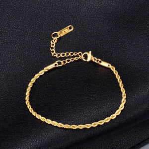 18kGold plated gold bracele Gold 18k seal character equipped k18 Gold bracele bracele men's lady's No321