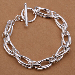  silver bangle chain bangle flat silver bracele men's lady's 200