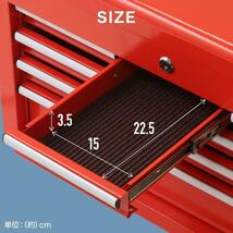 ツールボックス 工具箱 5段 鍵付き ベアリング入り トップチェスト QT912_画像4