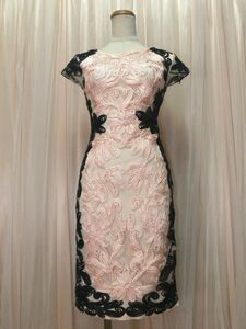 5-71*. color series lustre pink & large embroidery * party & formal dress /M/W32.B41*