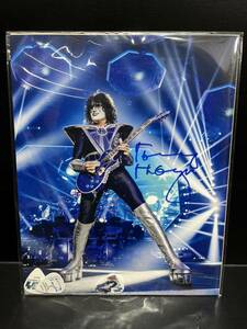 トミー・セイヤー/直筆サイン/フォトシート/紙製品/ギターピック/3枚/KISS/キッス/TOMMY THAYER/NORTH AMERICA 2022