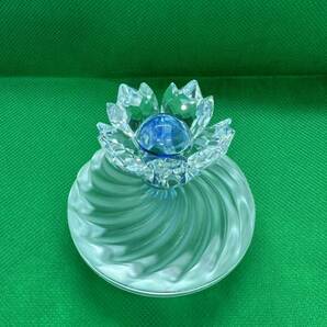 【1円スタート】スワロフスキー Swarovski 2000年 廃盤品 『Blue Flower Jewel Box』 207886の画像2