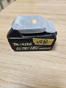 マキタ　純正バッテリー　1860 充電回数２８回