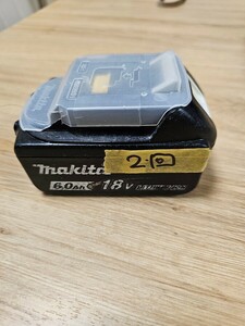 マキタ　純正バッテリー　BL1860 充電回数２回　Makita
