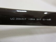 GUCCI グッチ GG 3594/K/S W9BHA 59□17 135 インターロッキングG サングラス_画像8