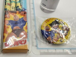 ドラゴンボール キン肉マン ゲゲゲの鬼太郎 昭和 レトロ ビッグ3バッジ&鉛筆24e29検]未開封Dragon Ball当時物Kinnikuman GeGeGe no Kitar