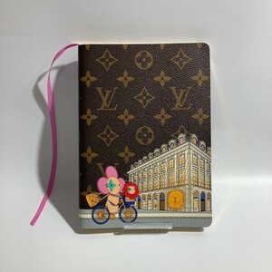 1398　LOUIS VUITTON ルイヴィトン クレマンス ノートブック　ヴィヴィエンヌ　モノグラム キャンバス ブラウン＆ピンク