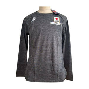 【新品・未使用】ASICS アシックス 日本代表公式トレーニングTシャツ 長袖 ナガソデシャツ 2XL 2171A004