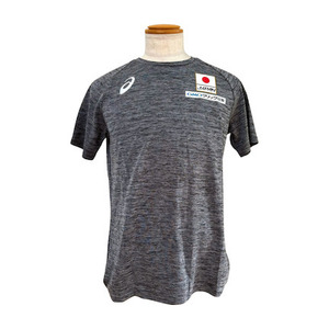 [ новый товар * не использовался ]ASICS Asics Япония представитель официальный тренировка футболка M размер Performance черный 2171A002