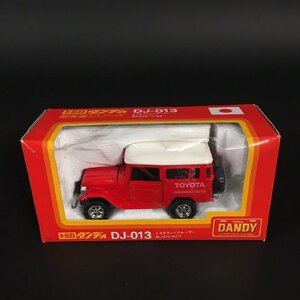 ER0430-22-3 トミカ ダンディ DJ-013 TOYOTA ミニカー ミニチュア 箱破損有 レッド トヨタ ランドクルーザー BJ41V-KCY 全長9.5㎝ 60サイズ