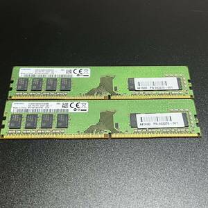 SAMSUNG memory DDR4-2666V-UA2-11 PC4-21300 1 sheets 8GB×2 sheets set 1Rx8 total 16GB control No.01