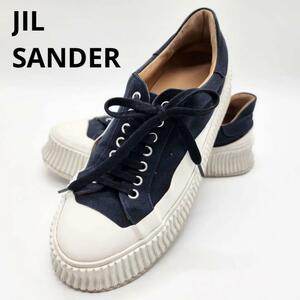 [ popular model ] Jil Sander platform sneakers 25.5 low cut JIL SANDER cord shoes shoes thickness bottom Spain made men's Raver 