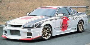 【T21】乱人 RANDO SPORTS BNR 34スカイライン GT-R　 3点KIT　都度送料確認 FRP製　新品未塗装品　個人宅不可