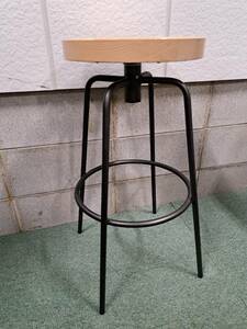 バーチェア 丸椅子 回転 スツール 直径50cm（座席径32cm）×高さ71cm 直接引取（東大阪）・自社配達歓迎
