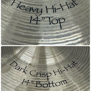 □t2694 中古★PAiSTe Dark Crisp Hi-Hat 14インチ パイステ Top/Bottom ダーククリスプハイハット ハイハットシンバルの画像10