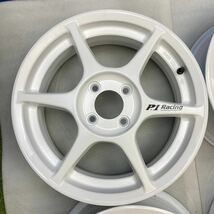 【0037】★中古美品★程度良好★P.1 Racing　15インチ　15×5.5JJ　ET42　PCD100　4穴　ハブ径73　アルミホイール4本_画像2