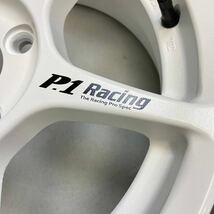 【0037】★中古美品★程度良好★P.1 Racing　15インチ　15×5.5JJ　ET42　PCD100　4穴　ハブ径73　アルミホイール4本_画像6