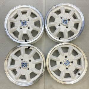 【0059】★中古美品★good condition★13 Inch　MINILITE　MiniLight　13×4.00B　ET45　PCD100　4穴　ハブ径59　アルミWheels4本