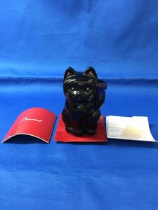 kys1782　 Baccarat　バカラ　招き猫　 ラッキーキャット　ブルー　　　　SB