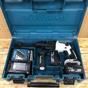 【中古品】〇マキタ(makita) コードレスハンマドリル HR165DRGXW ホワイト