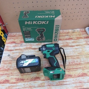  cheap start![ unused goods ] high ko-ki(HIKOKI * old : Hitachi Koki ) cordless impact driver WH18DC(NN) used battery 1 piece attaching 
