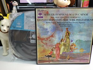 【￥1,000～】Reel-to-reel-tape 7inch｜オープンリール★4TRACK/CBS SONY MQ-maximum★MAHLER：SYMPHONY NO.2｜Leonard Bernstein