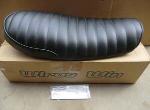  free postage WirusWin Street seat tuck roll type black black * Yamaha SR400*500 for BC-RH01J 1JR 3HT6 3HT5 cab car 