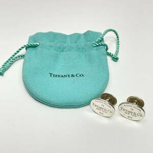 Tiffany запонки кафф links серебряный 925 с футляром E19-80