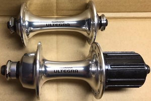 シマノ アルテグラ SHIMANO ULTEGRA 6500系 24Hハブ前後セット（HB-6500、FH-6500）8-10速フリー　中古