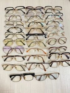 メガネ 眼鏡 サングラス　メガネフレーム 29点セットまとめて売る