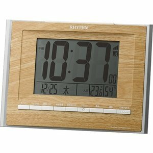  most falling 1 jpy value rhythm Fit wave D172 radio wave alarm clock regular price 7,000 jpy 8RZ172SR07 new goods .*. combined use type (M122)