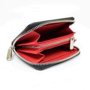 change purse . coin case men's lady's original leather black red new goods unused free shipping EPS-02 1 jpy 1