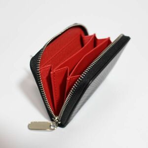  change purse . coin case men's lady's original leather black red new goods unused free shipping CBC-01 1 jpy 1