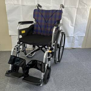 【中古車椅子】ミキ 自走式車椅子　SKT-4LO 介護用品 移動 コンパクト 多機能《洗浄・消毒済み》