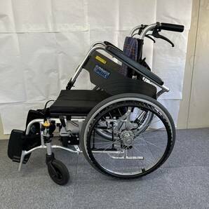 【中古車椅子】ミキ 自走式車椅子 SKT-4LO 介護用品 移動 コンパクト 多機能《洗浄・消毒済み》の画像3