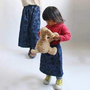  последний 100 иен из старт 80 из 100 cm 1~2 лет примерно рука .. type окраска юбка резина KID Kids ребенок одежда BABY детская одежда Y99J