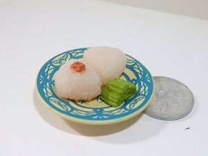 ★F381☆リーメント　小物　パーツ　食べ物　おにぎり　漬物☆じいちゃんばあちゃん家　ドールハウス　ミニチュア