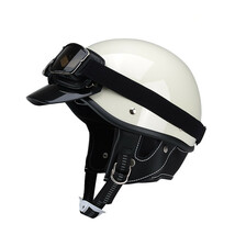 新入荷 4色 バイク レトロ ヘルメット ハーレー ヴィンテージ メンズ レディース ハーフヘルメット 軽量モデル ジェットヘルメット_画像1