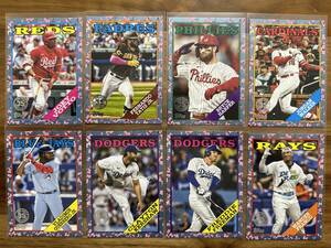 桜柄 インサート 8枚 2023 Topps Japan Edition 1988 Cherry Tree Bryce Harper/Clayton Kershaw/Freddie Freeman/Fernando Tatis Jr.