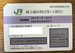 【番号通知】 JR東日本 株主優待券 2枚