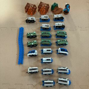 [ used ] Capsule Plarail game ....! resort Special sudden compilation all 16 kind one part lost damage equipped 