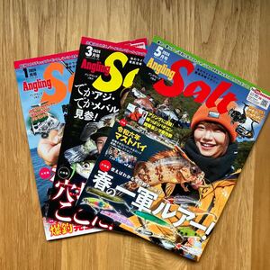 Ａｎｇｌｉｎｇ　Ｓａｌｔ 2024年1月号 、3月号、5月号（コスミック出版）　3冊セット