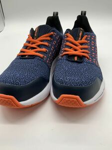  nationwide free shipping 28cm Arrow Max #93 navy 4E knitted safety shoes Fukuyama rubber 