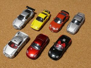 1/72 ポルシェ ７台セット　RUF ポルシェ 第1弾 ローソン限定 缶コーヒー オマケ